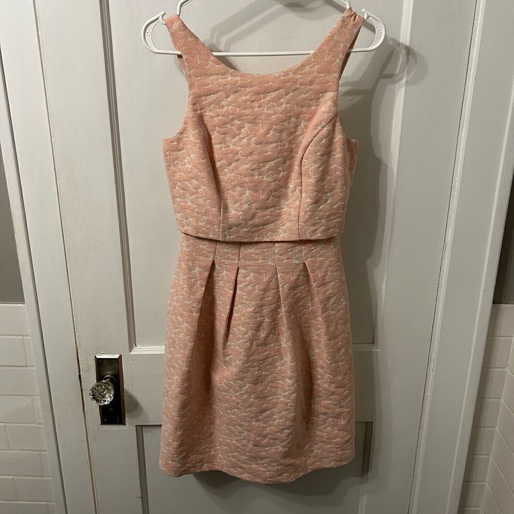 Pink Halter Sheath Mini Dress